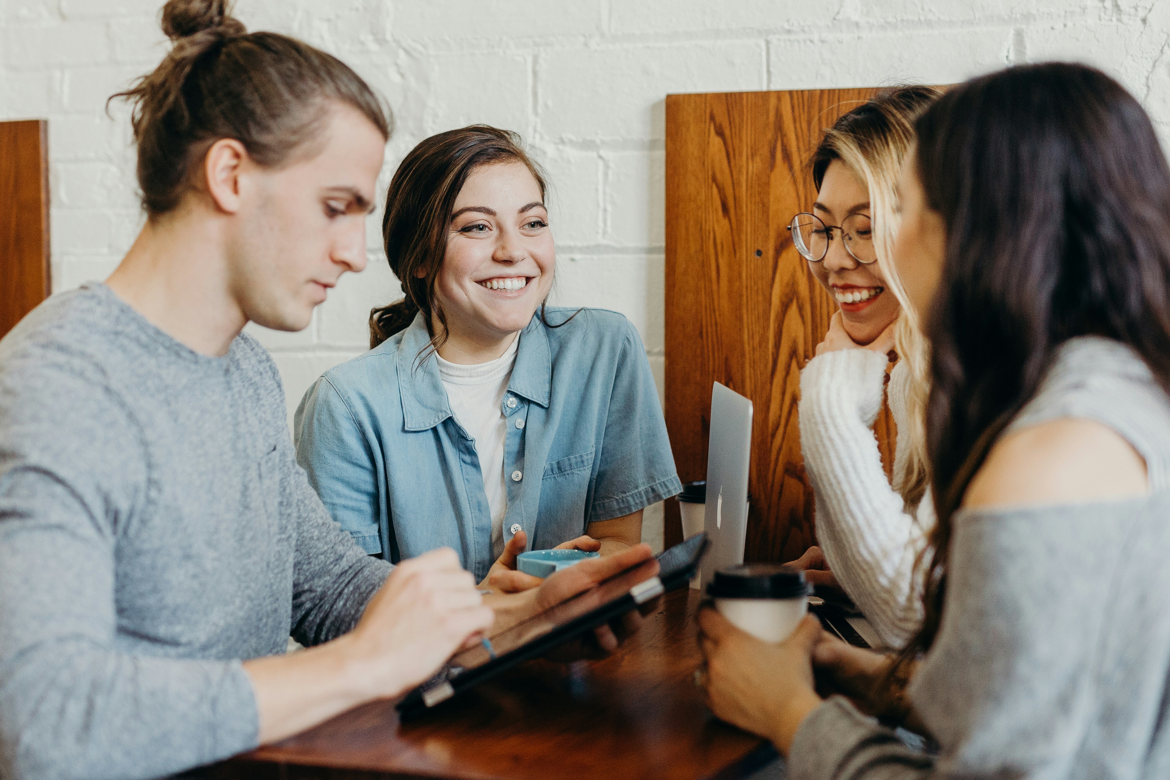 Clinicians in small-group consultation